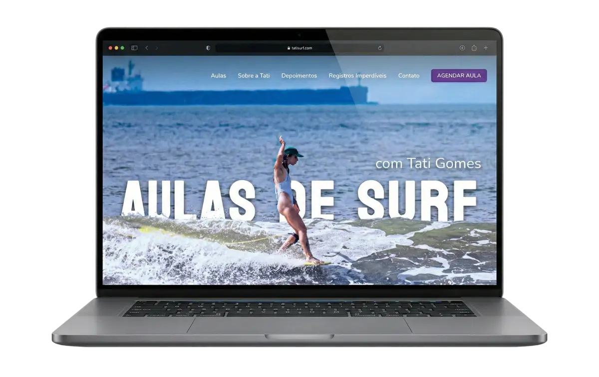 Mockup do projeto Tati Gomes